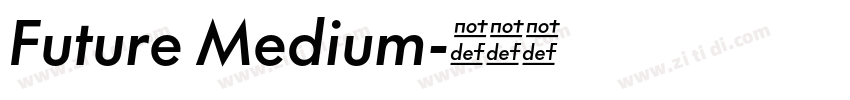 Future Medium字体转换